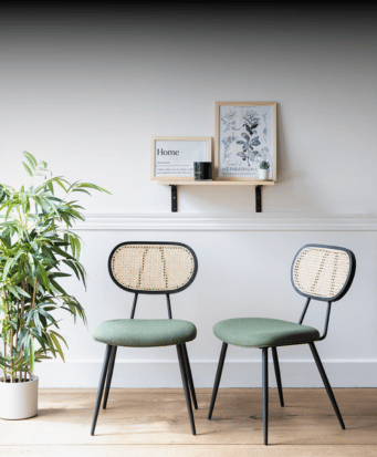 Chaise cannage