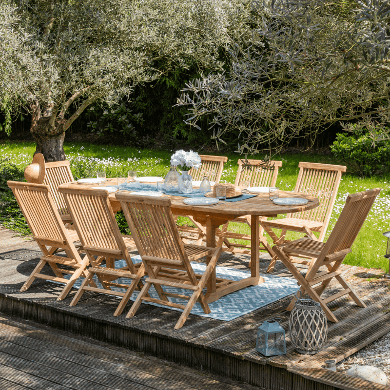 mobilier de jardin en teck