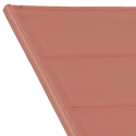 Conjunto de tumbona y mesa auxiliar BARBADOS de textileno terracota - aluminio terracota