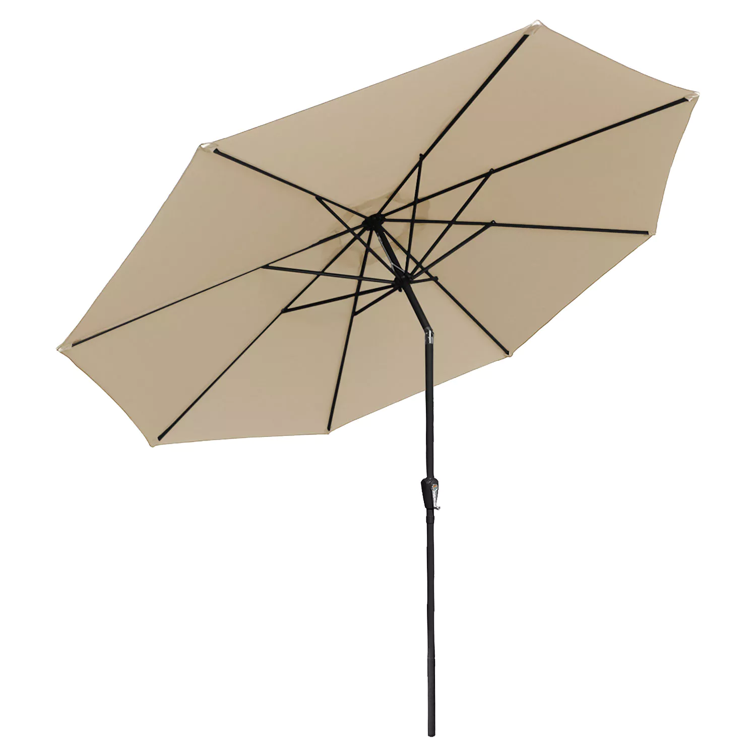 HAPUNA rechte ronde parasol 3,30m diameter beige