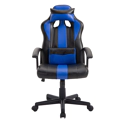 Fauteuil de bureau gamer noir et bleu CRASH