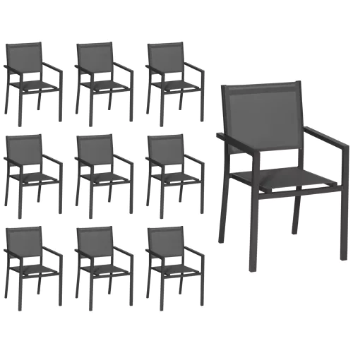 Set di 10 sedie in...