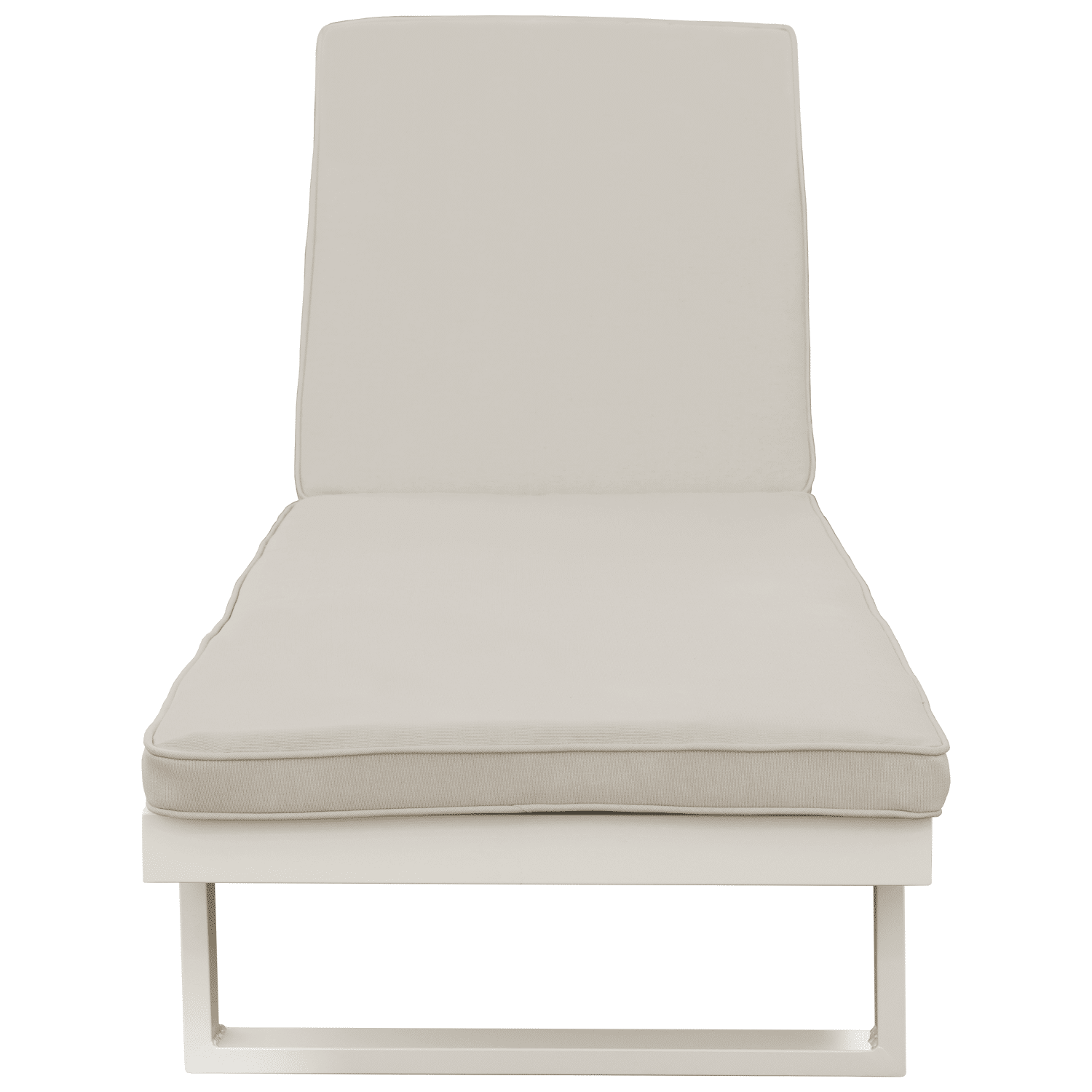 Espreguiçadeira PALOMINOS em alumínio com almofada bege