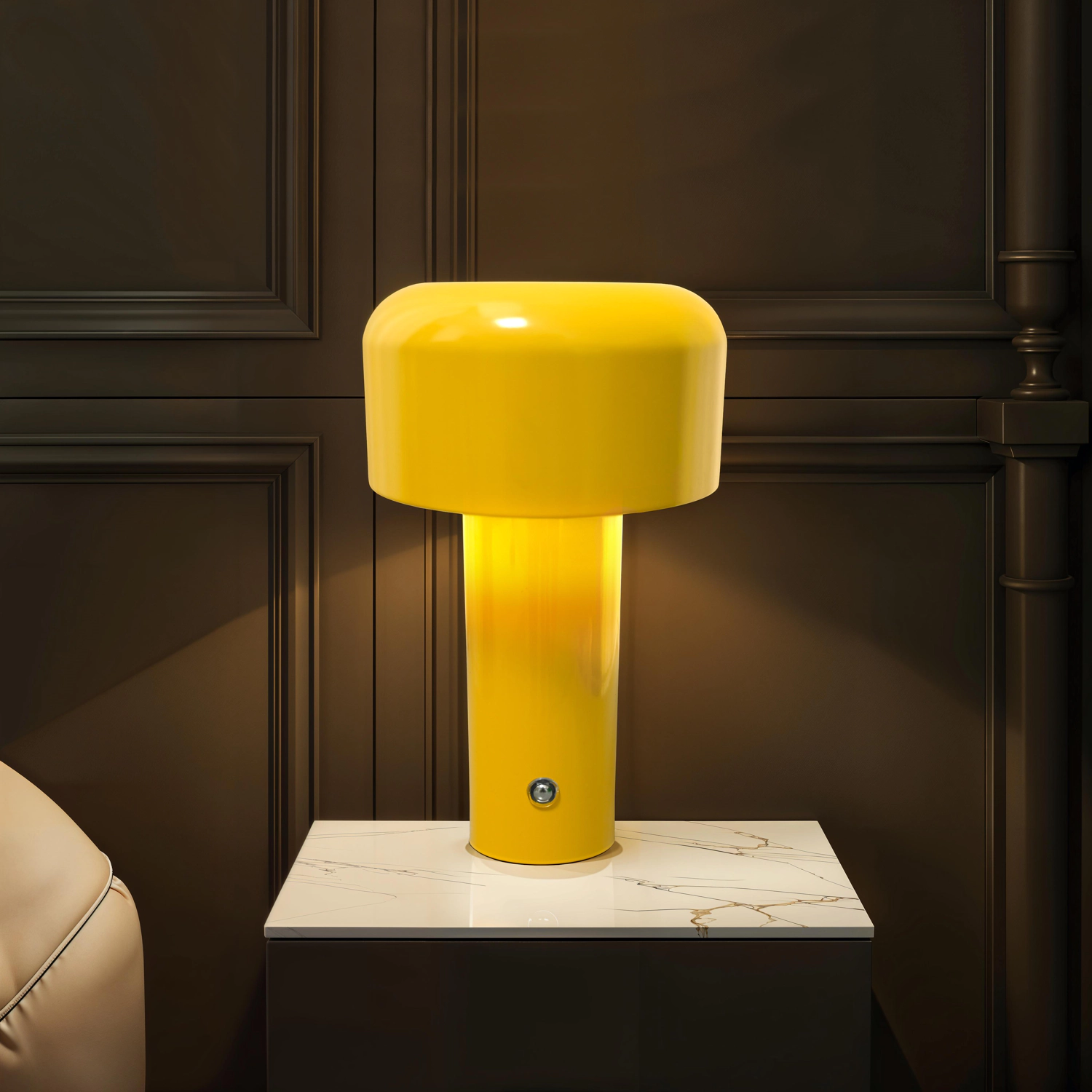 Lampe LED à poser jaune MIRA