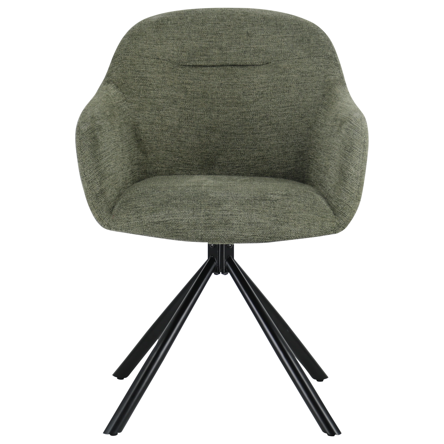 Lot de 2 chaises en tissu vert SAFFI