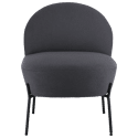 Fauteuil in grijze lusstof HELMI