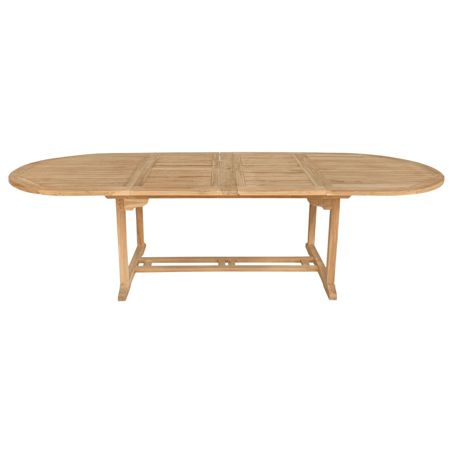 Salon de jardin en teck - table ovale extensible - 10 places