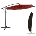 OAHU ombrellone rotondo diametro 3m terracotta + copertura