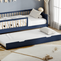 Lit gigogne pour enfant 190x90cm bleu foncé ADAM