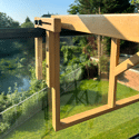 Klappbarer Balkontisch aus Akazienholz SUMBA