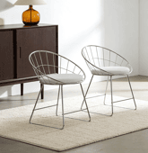 Lot de 2 chaises en métal...