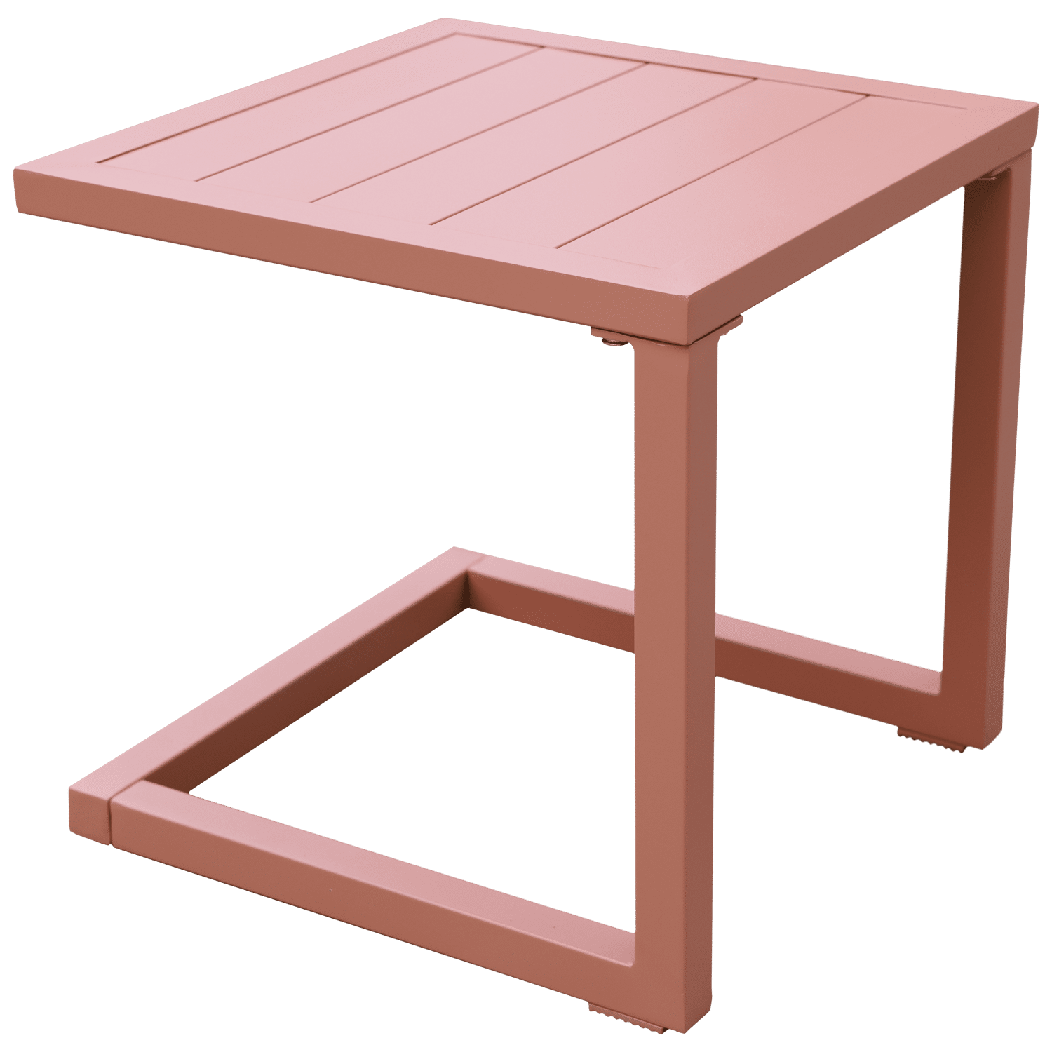 Table d'appoint BARBADOS en aluminium terracotta