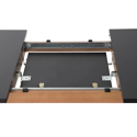 Conjunto de mesa extensible HELGA 120 / 160cm y 4 sillas NORA