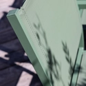 Salon de jardin BARI en textilène vert sauge 8 places - aluminium vert sauge