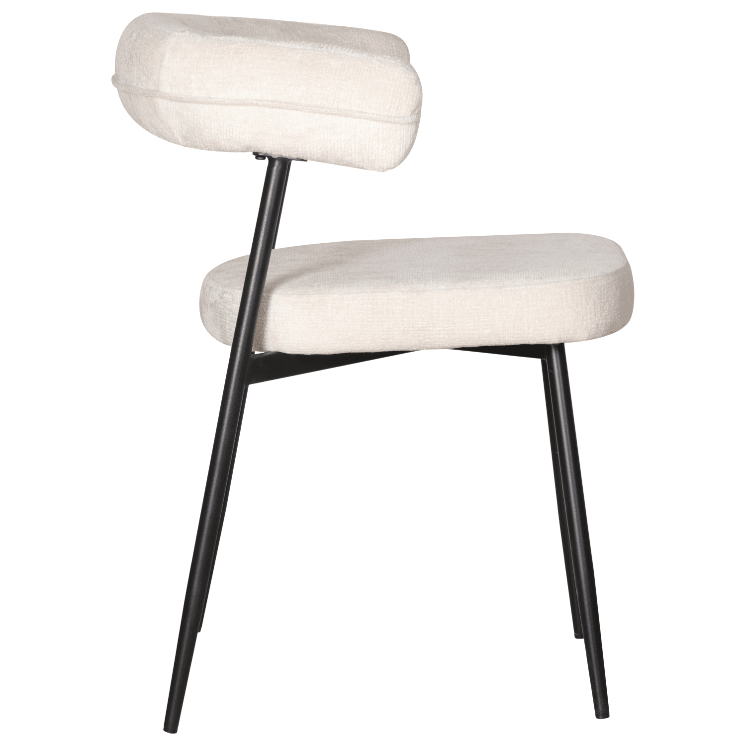 Lot de 2 chaises en tissu beige THEA