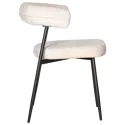Lot de 2 chaises en tissu beige THEA