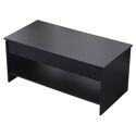 Table basse avec plateau relevable noire - Happy Garden