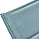 Lot de 2 bains de soleil en textilène bleu clair - aluminium bleu clair