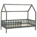 Lit cabane pour enfant 190x90cm vert MARCEAU