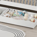 Letto per bambini 190x90cm bianco con cassetti ADAM