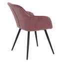 Set van 2 roze BERTILLE fluwelen stoelen