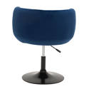 Tabouret de bar en velours bleu NOLAN