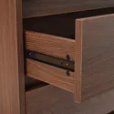 Donkere houten commode 3 lades SARAH