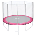 Matelas de protection réversible pour trampoline Ø305cm ADELAÏDE - gris/rose