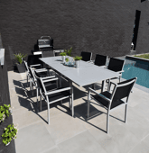 Salon de jardin extensible...
