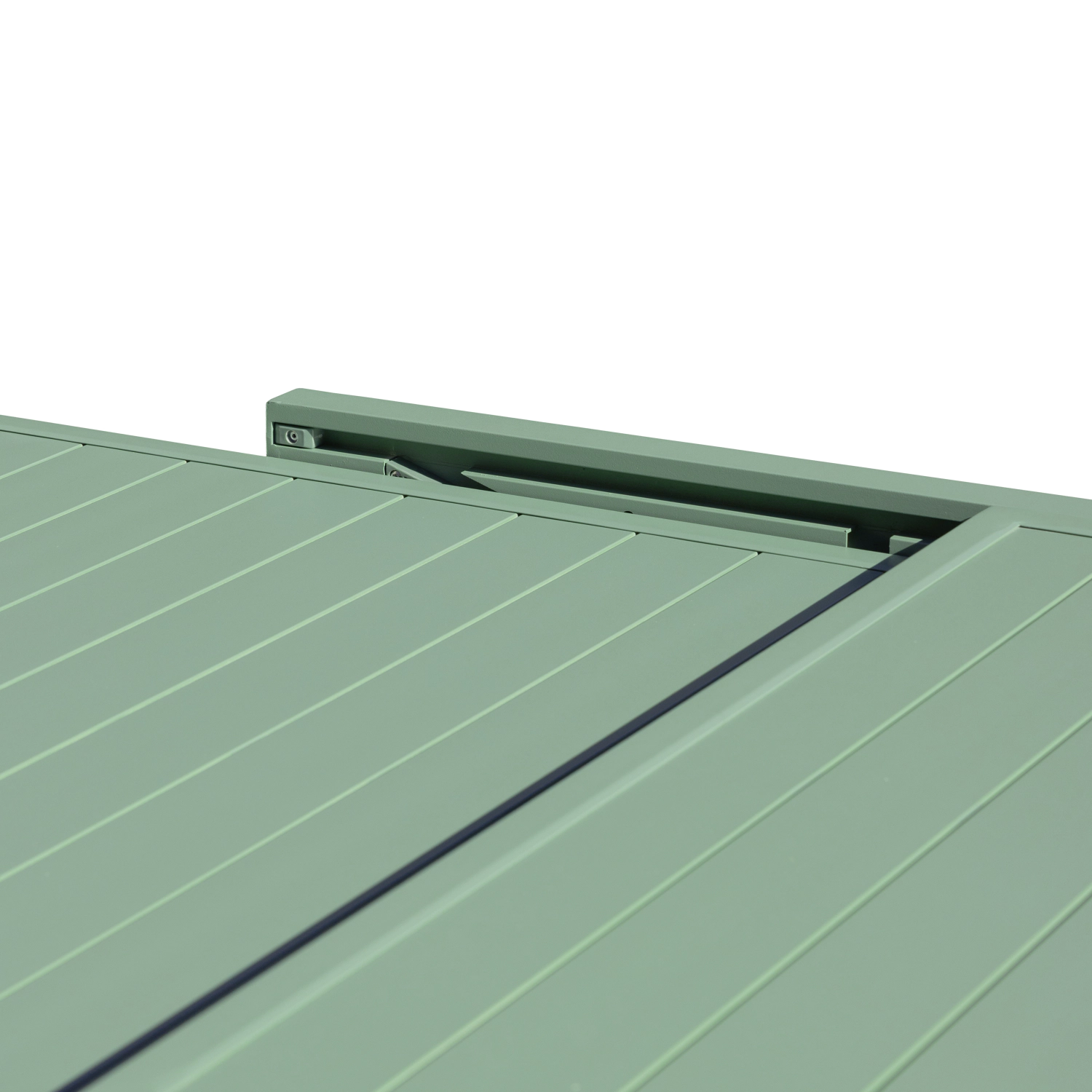 VENEZIA uitschuifbare tuinset 90/180 in saliegroen textilene 8-zits - saliegroen aluminium