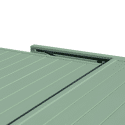 VENEZIA uitschuifbare tuinset 90/180 in saliegroen textilene 8-zits - saliegroen aluminium