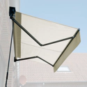 Toldo SAULE 3,5 × 3m - Tecido bege e estrutura cinzenta