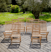Lot de 8 chaises de jardin...