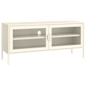 TV-meubel in metaal 120cm wit