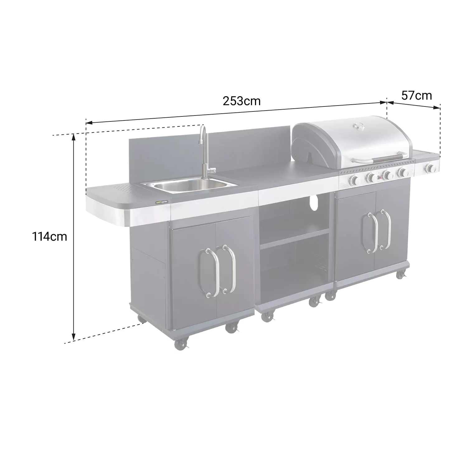 COOK'IN GARDEN - Modulaire buitenkeuken FIDGI 4