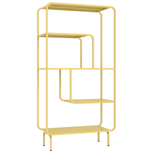 Console design en métal jaune