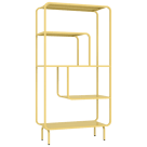Console design en métal jaune
