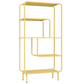Console design en métal jaune