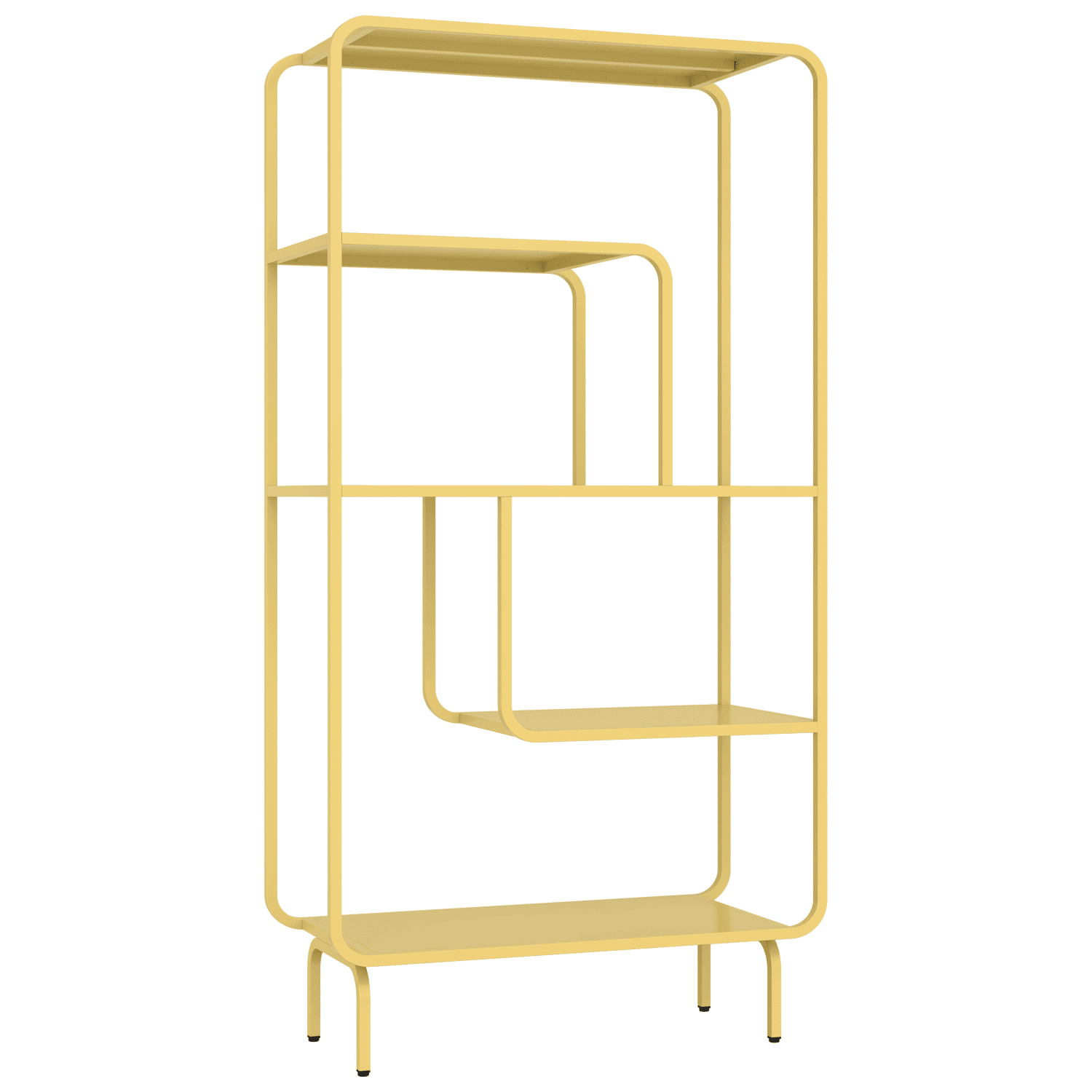 Console design en métal jaune