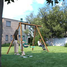 SOULET - Portique en bois 3...