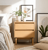 Table de chevet en bois