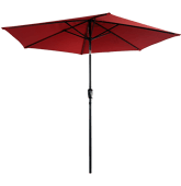 Parasol droit rond 2,70m de...
