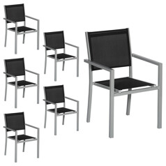 Conjunto de 6 cadeiras de...