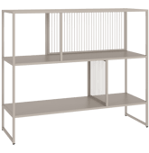 Étagère en métal taupe