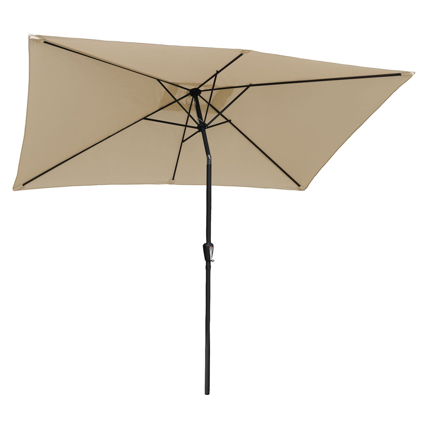 HAPUNA rechthoekige rechte parasol 2x3m beige