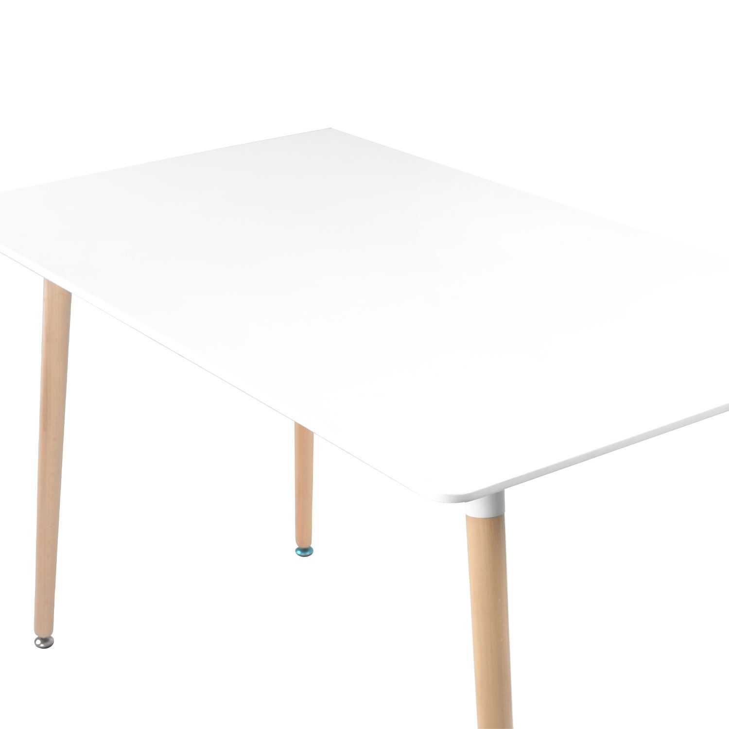 Table rectangulaire 120 × 70cm blanche PIA