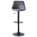 Tabouret de bar en velours gris ROBIN