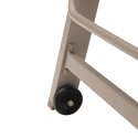 Bain de soleil en textilène taupe - aluminium taupe