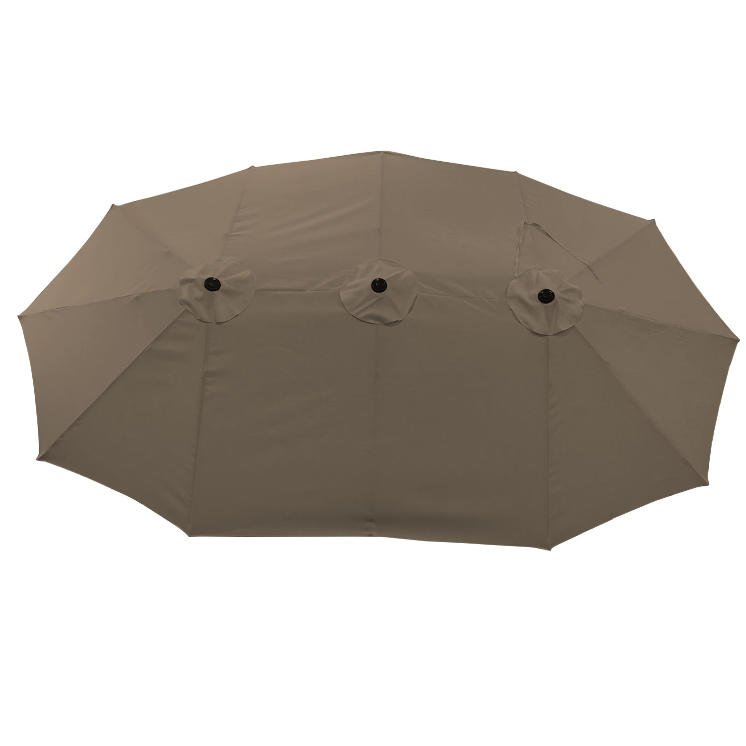 Guarda-chuva duplo 2,7x4,6m LINAI taupe