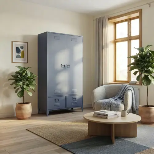Armoire en métal 2 portes...